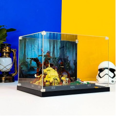 SWDZ Lego Dagobah Džedajaus mokymų dioramos vitrina 75330 Akrilinis stovas LEGO 75330 (neįeina į komplektą) Dydis: 35 x 25 x 20 cm (dažytas stilius)