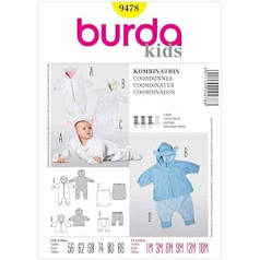 Patron de Couture Burda B9478 Dekoras 19 x 13 cm