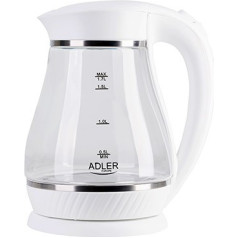 AD 1274 baltas Stiklinis virdulys 1,7l
