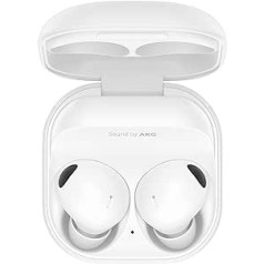 Samsung Galaxy Buds2 Pro Bluetooth ausinės, True Wireless, Triukšmo slopinimas, Įkrovimo dėklas, Kokybė, Atsparus vandeniui, Baltas