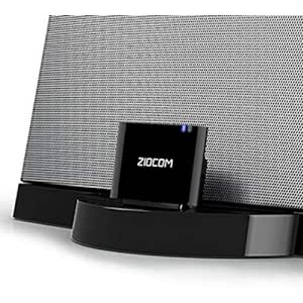 ZIOCOM „Bluetooth“ adapteris „Bose SoundDock“, „Bluetooth-Audioempfänger“ 30 poligenų „iPhone iPod Dock-Lautsprecher“, „Nicht für Autos“ ar „Motorräder geeignet“, „Schwarz“