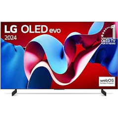 LG OLED42C47LA televizorius 42 colių (106 cm) OLED evo Fernseher (α9 Gen7 4K AI-Prozessor, Dolby Vision, bis zu 120Hz) [Modelljahr 2024]