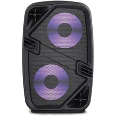 „Bluetooth“ garsiakalbis BSL-S20 su garsiakalbių apšvietimu | 20 W RMS | Bluetooth 5.0 su Real Wireless | Baterija 1800 mAh | FM radijas ir MP3 grotuvas per USB TF | Nuotolinio valdymo pultas