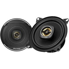 Pioneer TS-A1081F 10 cm 2 krypčių bendraašių garsiakalbių rinkinys iš 2 garsiakalbių (kiekvienas 230 W maks. 50 W sinusinis) Galingas garsas Didelio efektyvumo 43 mm montavimo gylis 106 mm įleidžiamas iškirptas su tinkleliu