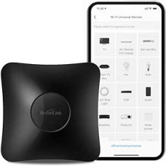 „BroadLink“ – RM4 Pro, IR ir HF universalus nuotolinio valdymo pultas, „viskas viename“ šakotuvas, kodo mokymosi funkcija, „Wi-Fi“, skirtas išmaniesiems namams ir pramogoms (televizorius, STB, oro kondicionierius, užuolaidų variklis)