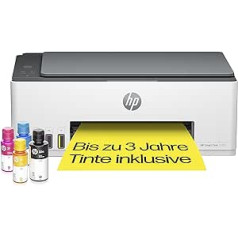 „HP Smart Tank 5105“ daugiafunkcis spausdintuvas, spalvotas, skirtas namams ir namų biurui, kopijavimas, belaidis, didelio tūrio spausdintuvo bakas, spausdinimas iš išmaniojo telefono arba planšetinio kompiuterio, nuskaitymas į PDF