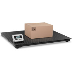 Sandėlio grindų platforminės svarstyklės 150x151cm maitinimas + baterija 3000kg / 1000g