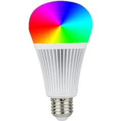 LGIDTECH 9W RGBWW Smart WiFi 2.4GHz LED Glühbirne E27 RGB + CCT-Farbwechsel, Temperatūros einstellbar, Speicherfunction. RF-Fernbedienung und Hub für Smartphone-APP-Steuerung sind separat erhältlich