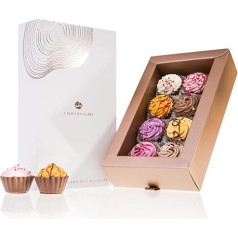 Xmas Cupcakes 8 - aštuoni rankų darbo keksiukai - Kalėdos - šokoladas - dovana