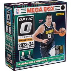 2023-24 Panini Donruss Optic Basketball Mega Box (56 kortos/pakabukas) Hyper Parallels Sealed