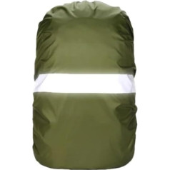 HESHUYAN Regenschutz Rucksack Rain Cover kuprinė atspindintis 20L 35L 40L 50L 60L Vandeniui atsparus krepšys lauko kempingas žygiai laipiojimas dulkių lietus dangtis kuprinė Regenschutz (žalia, 70L)