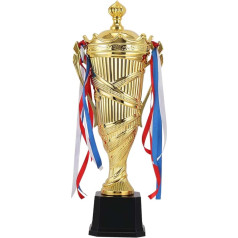 SWAYVES trofėjus, dalyvavimo trofėjus, prizo taurė, prizinis trofėjus vakarėliams, šventėms, futbolo kamuolys / aukštis 32 cm