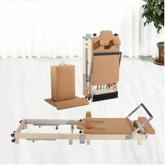 XJLCXLP Maple Pilates Reformer Machine, sulankstomas Pilates Reformer Machine, Pilates Studio Machine, Home Pates Reformer, Studio Equipment for Home, Max Weight 300kg