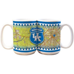 The Memory Company NCAA Kentucky Wildcats Road To 15 oz puodelis, baltas, 2 vnt.