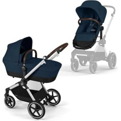 CYBEX Gold EOS Lux 2-in-1 vežimėlio kelionių sistema nuo gimimo iki 22 kg (maždaug 4 metų), Ocean Blue