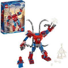 LEGO Marvel Spider-Man: Spider-Man Mech 76146 Vaikų superherojaus konstravimo žaislas, žaidimų rinkinys su mechanizmu ir minifigūrėlėmis, naujas 2020 m. (152 detalės)