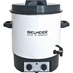 BIELMEIER BHG 485.1 Konservavimo aparatas emalio laikrodis Vyno aparatas 1800 W 27 litrų talpos išleidimo čiaupas 3/8 colio BHG 485.1 Pagaminta Vokietijoje