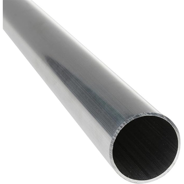 Aliuminio vamzdis, pagamintas iš AlMgSi0,5 Aliuminio vamzdis Aliuminio profilis Apvalus vamzdis, kurio ilgis iki 1,5 m 110 x 5 mm x 1,000+-5 mm