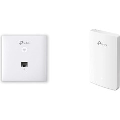 TP-Link EAP230-Wall AC1200 WLAN Gigabit Access Point, baltas ir EAP235-Wall AC1200 WLAN Gigabit Access Point, skirtas montuoti ant sienos (WLAN greitis iki 1167 Mbit/s, Omada SDN, 4 x Gigabit LAN prievadai), baltas