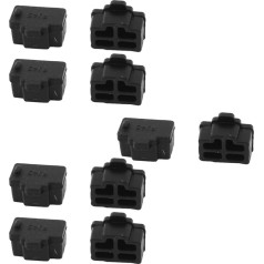Sourcingmap Ethernet Hub prievadas RJ45 Anti Dust Cover Cap Protector jungtis 10 vnt.