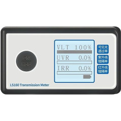 Tönungsmesser, Tragbares Solarfilm-Transmissionsmessrät LS160 Testfenstertönung mit UV-IR-Ablehnung Sichtbare Lichtdurchlässigkeit(LS160A)