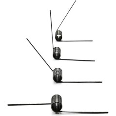 V formos spyruoklė 10 vnt V tipo spyruoklė 1,2 mm vielos skersmens sukimo spyruoklė 6-12 mm OD 60/90/120/180 laipsnių pašarų spyruoklės sukimo (dydis: 10,8 mm, spalva: 8 mm_1,2 mm (60 laipsnių)) (Spalva