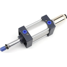 Pneumatinis veleno cilindras, standartinis veleno cilindras su papildomu magnetiniu aliuminio veleno cilindru SCJ40X75-50-S SCJ40X200-50-S SCJ40X100-100-S, skirtas automatiniam prijungimui (Spalva : SCJ40X10