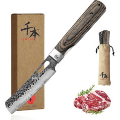 SENBON 440A kempingo virėjo peilis Nerūdijančio plieno aštrus japoniško stiliaus sulankstomas nešiojamasis kelioninis vaisių peilis su alyvuogių rankena Kišeninis virėjo peilis