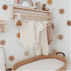 Neukids Pack of 72 Sun Sienų lipdukai, Boho Sienų lipdukai, Miško medis Sienų lipdukai, Mergaičių kambarys, Vaikų kambarys, Kūdikių kambarys, Miegamasis, Svetainė