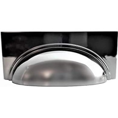 FFF virtuvės spintelės stalčių spintos durų rankenos Antikvarinė geležis Antikvarinis alavas Varis Gilus antikvarinis žalvaris Poliruotas chromas Dydis 76 mm (poliruotas chromas)
