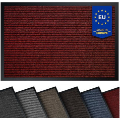 comflor Aukštos kokybės kilimėlis raudonas 80 x 120 cm, didelis, skirtas naudoti patalpose ir lauke Purvo gaudyklės kilimėlis Neslystantis, plaunamas ir atsparus oro sąlygoms kilimėlis, skirtas įėjimo zonai ir naudojimui lauke Bėgimo takelis pri