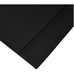 designers-factory 2 dalių rinkinys iš 100 % medvilnės - medvilninis poplino audinys, idealiai tinkantis siuvimo darbams (juoda ir juoda, 2 dalių rinkinys, 1 m x 1 m46)