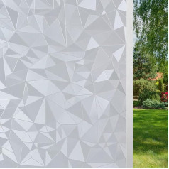 Gouwgenr Langų plėvelė Nepermatoma 90 x 200 cm Matinio stiklo plėvelė Savarankiškai lipni langų privatumo plėvelė Statinė lipni langų plėvelė Motyvas Daugiakampė anti UV plėvelė Dekoratyvinė plėvelė gyvenamajam kambariui Miegamasis