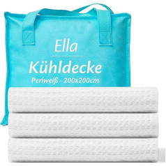 Ella vėsinanti antklodė, kvėpuojanti vėsinanti miego antklodė, Tencel audinio ir aplinkai draugiška vėsinanti antklodė žmonėms, vėsinančios antklodės miegui, Oeko-Tex sertifikuota plona vasarinė antklodė,