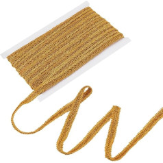 PH PandaHall 13m Metallic Lace Trim Braid Ribbon Nėrinių juostelė su Stoniukas motyvas 14mm aukso audinio apdaila Siuvimo amatai Drabužių užuolaidos Namų apdaila