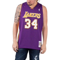 Mitchell & Ness Los Angeles Lakers NBA Swingman marškinėliai Lakers 99-00 Shaquille O`Neal SMJYGS18447-LALPURP99SON / S marškinėliai