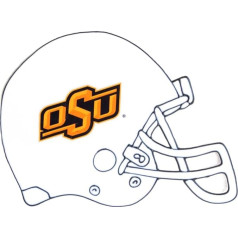 NCAA Oklahomos valstijos kaubojų šalmas su lango rankena