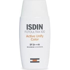 ISDIN FotoUltra 100 ISDIN Active Unify Color SPF 50+ - Veido apsauga nuo saulės, šviesina ir subalansuoja odos atspalvį 50ml