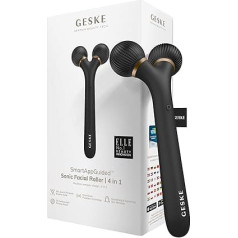 GESKE | SmartAppGuided™ Sonic Facial Roller | 4 in 1 | Dermaroller | Prietaisas veidui | Dermaroll | Profesionalus veido volelis | Stangrina ir skaistina veido odą