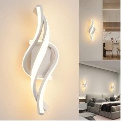 LED vidaus sieninis šviestuvas, 22 W sieninis šviestuvas, modernus interjero sieninis šviestuvas, 3000 K šiltos baltos spalvos sieninis apšvietimas, aukštyn žemyn nukreiptas interjero šviestuvas, sieniniai šviestuvai, lenkto dizaino sieniniai šv