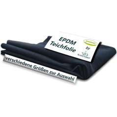 Tvenkinio įdėklas EPDM plėvelė 3 x 2 m Premium juoda 0,8 mm storio Daug dydžių (pjūvis: 2 x 3 m) Itin patvarus ir idealiai tinka jūsų tvenkiniui ir pakeltai lovai Neperšlampamas ir universalus naudojimas