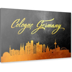 artboxONE Alu atspaudas 120x80 cm Kelnas Vokietija Auksinė panorama von Künstler ABConcepts