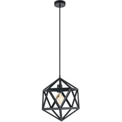 Hängeleuchte Vintage EMBLETON Ø 30,5cm dimmbar in Schwarz