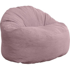 Bananair - Minkštas, patogus, elegantiškas ir elegantiškas - optimali atrama - XXL pupų maišas su užpildu, pupų maišas, grindų sofa (100 cm, rožinė)