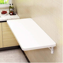 Fgyahokn Baltas sieninis sulankstomas stalas 70 x 30 cm, sulankstomas sieninis stalas, virtuvės stalas, valgomojo stalas, baro stalas, vaikų stalas, medinis sieninis sulankstomas stalas, bufeto stalas, virtuvės stalas, valgomojo stalas
