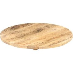 Tidyard Stalo viršus Medinis stalviršis Medinis stalviršis Medinis stalviršis valgomojo stalui Valgomojo kambario stalas Mangmedžio masyvo apvalus 25-27 mm 60 cm