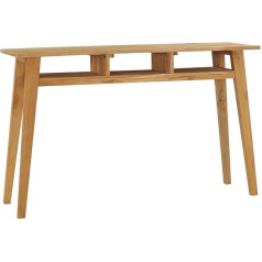 Camerina Konsolinis staliukas 120 x 35 x 75 cm Konsolinis staliukas gyvenamajam kambariui Konsolinė spintelė Sideboard Prieškambario šoninis staliukas Tiko medžio masyvas