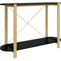 Auvyi Konsolinis stalas 110 x 38 x 75 cm Gyvenamasis kambarys Atsparumas drėgmei Puikus klasikinis miegamojo stalas Siūlo daug vietos Sofos stalas Kasdieniai poreikiai Juoda