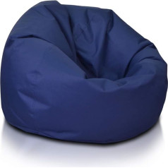 Ecopuf Sakwa M Vidaus lauko poliesterio pupelių maišo kėdė su paminkštinimu, atspari dėmėms 90 x 50 cm