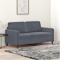 Ciadaz 359443 2 vietų sofa, tamsiai pilka, 140 cm, aksomas, svetainės sofa, Sofos ir kušetės, Poilsio sofa, Svetainės sofa, Svetainės sofa, Sofa su - 359443